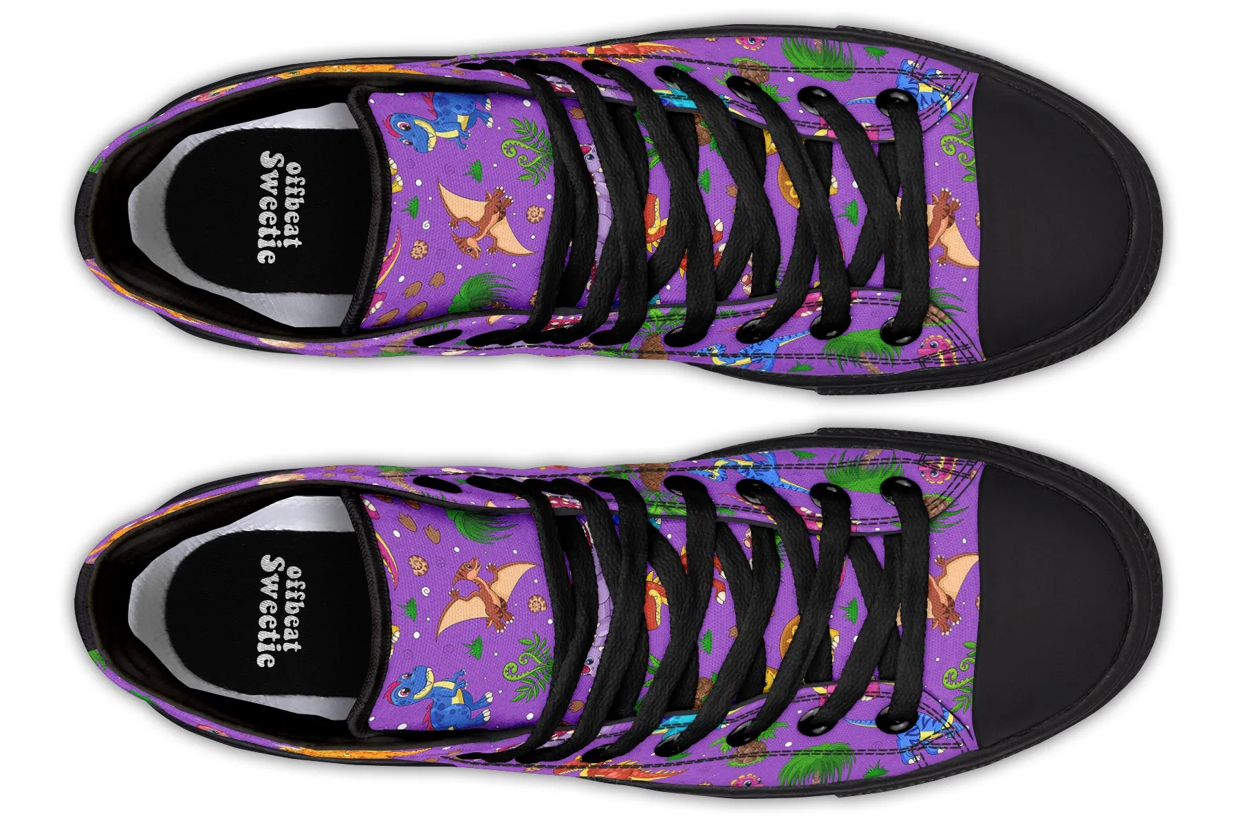 Purple Baby Dinos High Tops