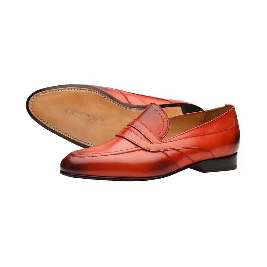 Red Saddle Loafers