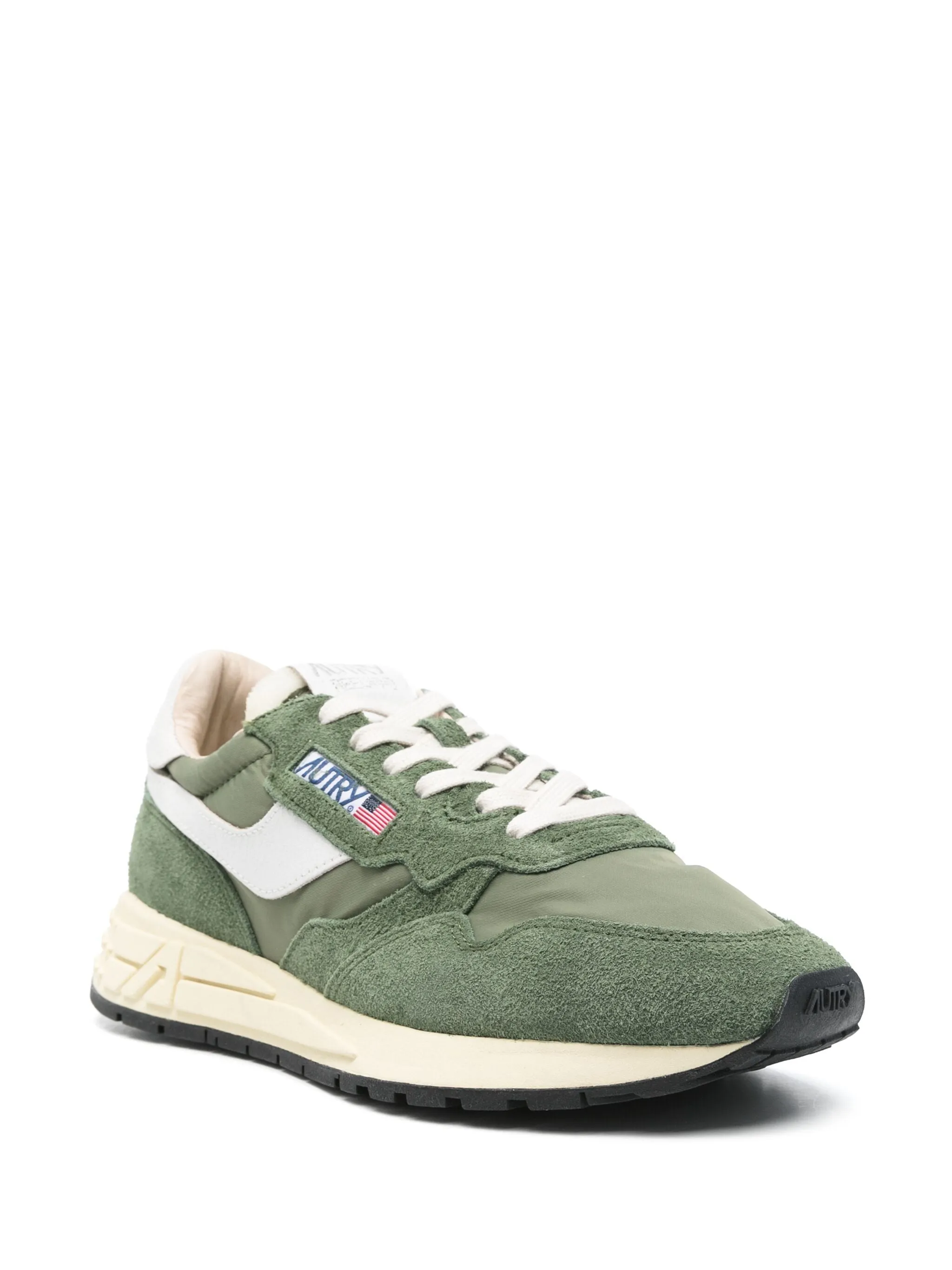 Reelwind Low Top Trainers in Nylon/Crack Wht/Mil