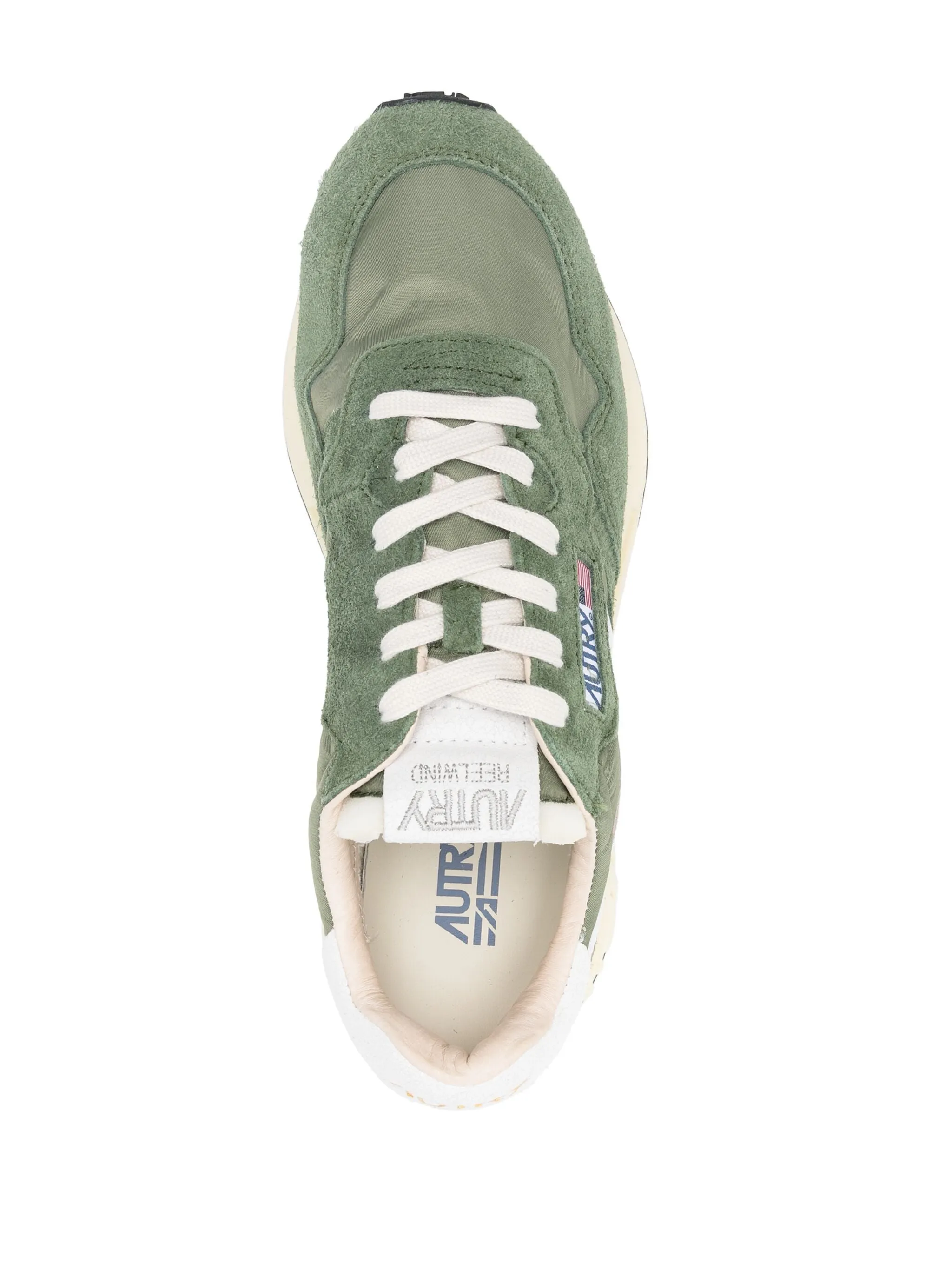 Reelwind Low Top Trainers in Nylon/Crack Wht/Mil
