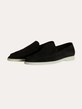 Refined Suede Loafers – Black
