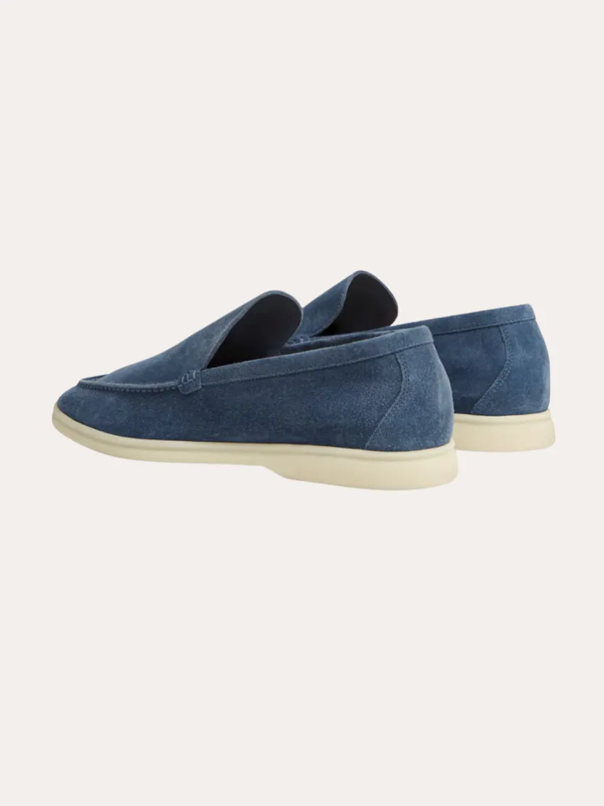 Refined Suede Loafers – Intense Blue