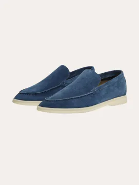 Refined Suede Loafers – Intense Blue