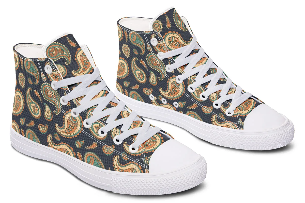 Retro Paisley High Tops