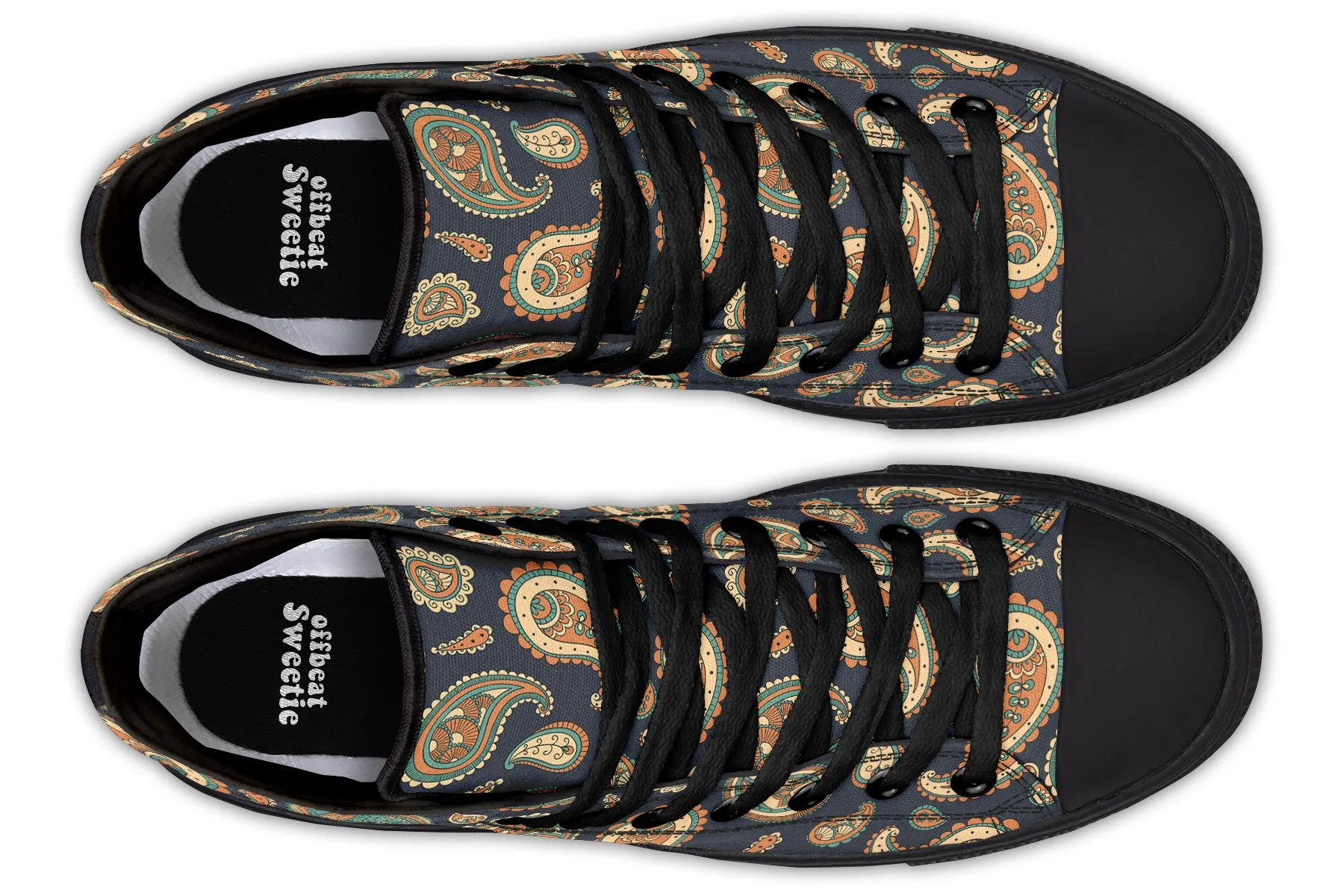 Retro Paisley High Tops