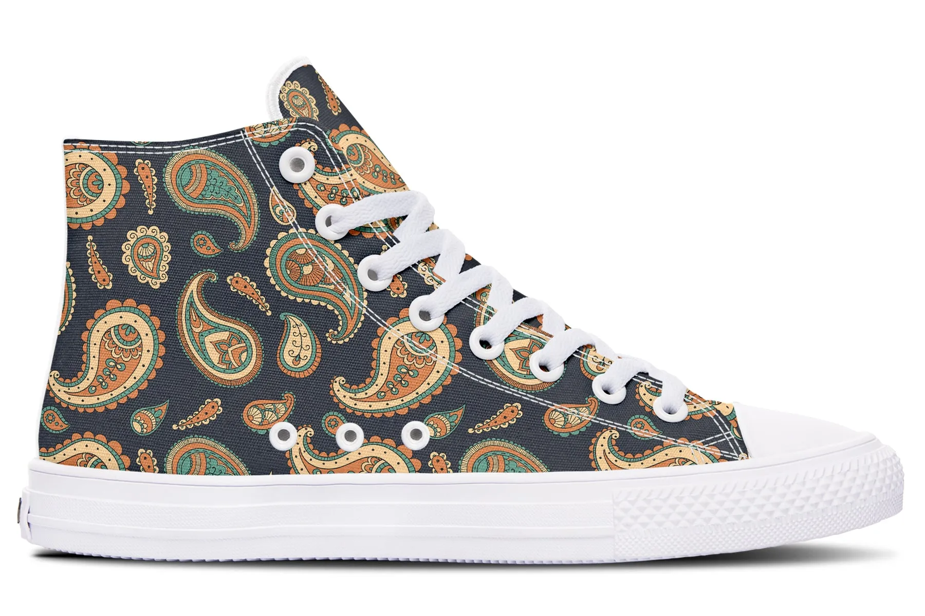 Retro Paisley High Tops