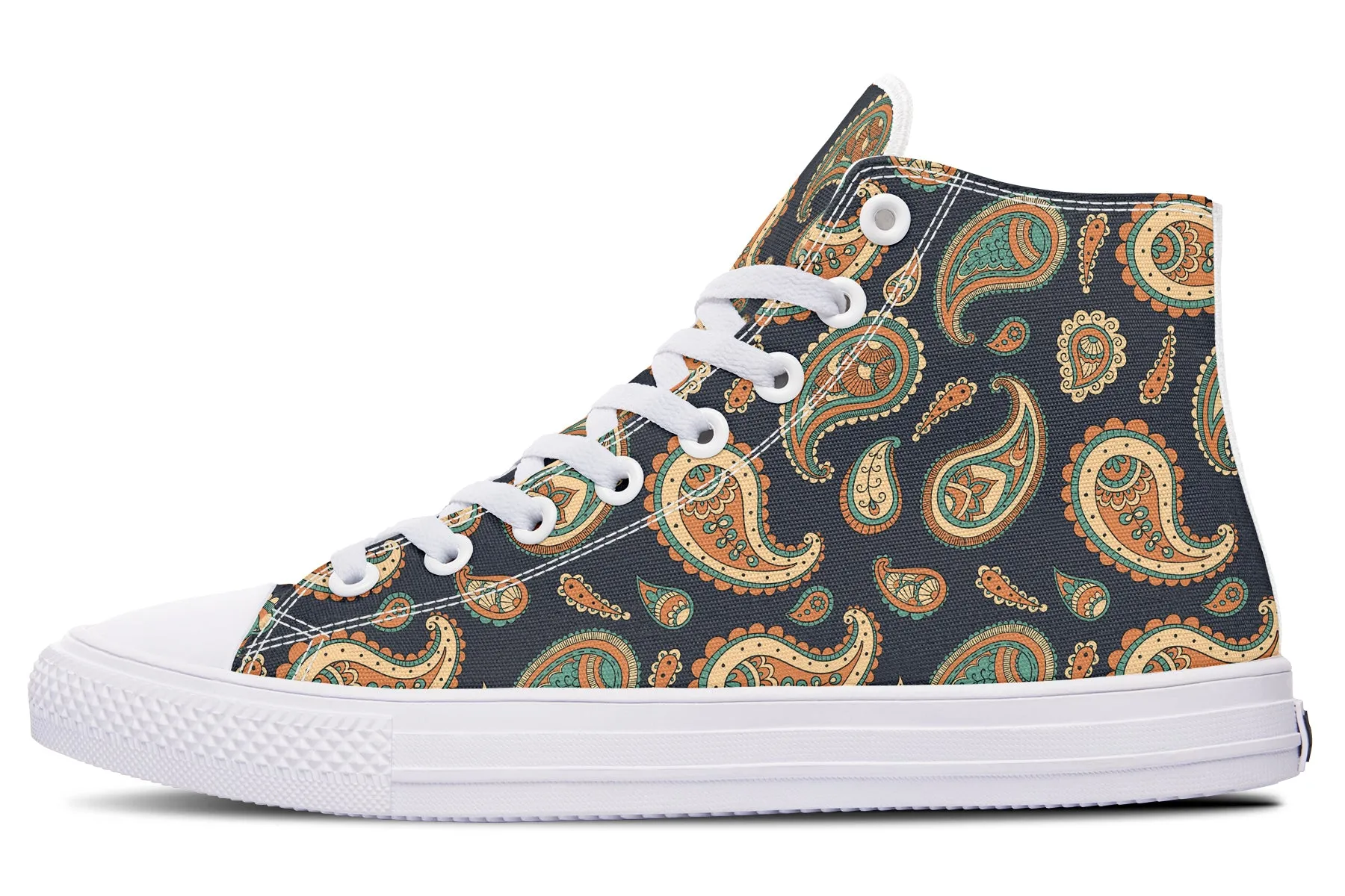 Retro Paisley High Tops