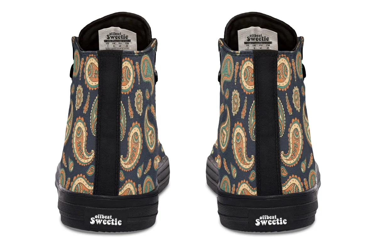 Retro Paisley High Tops