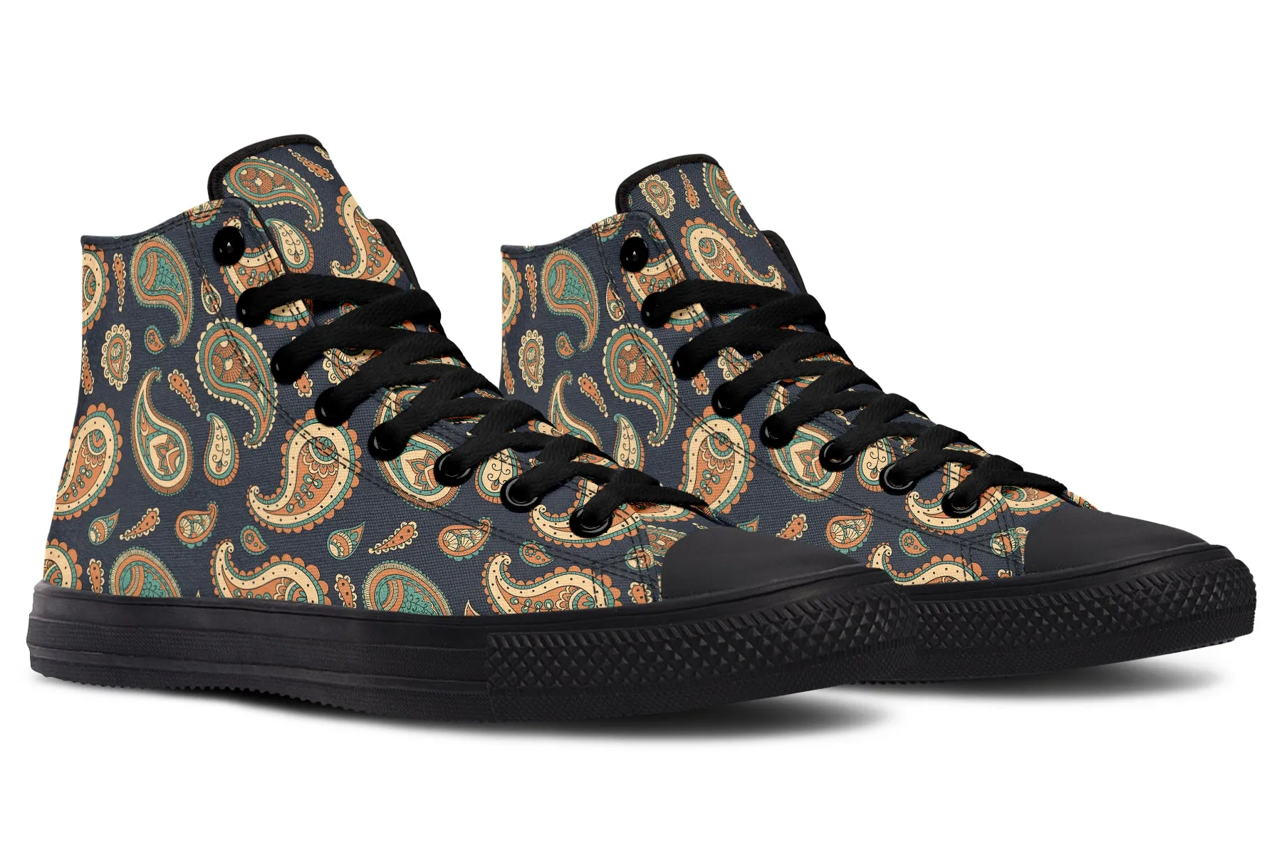 Retro Paisley High Tops