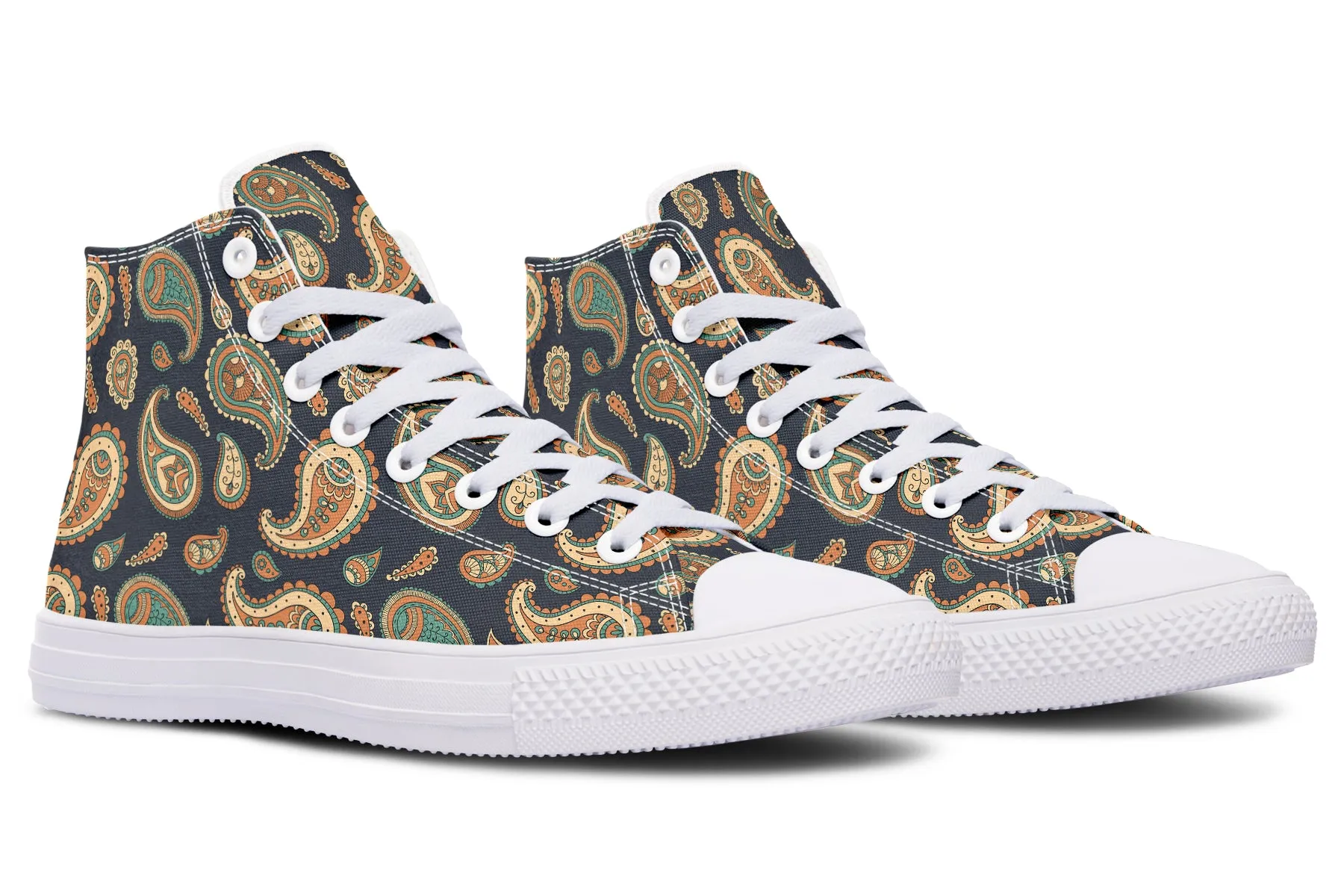 Retro Paisley High Tops