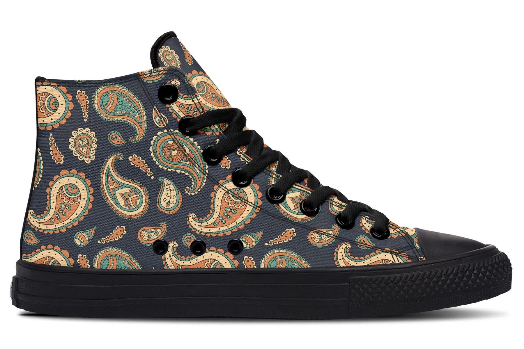 Retro Paisley High Tops
