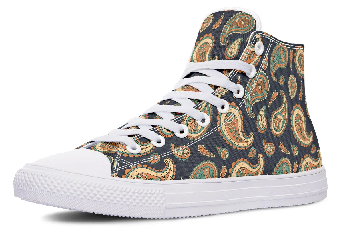 Retro Paisley High Tops