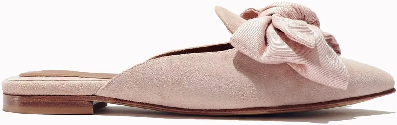 Rilista Mules for Women Slip On Comfortable Pointed Toe Womens Loafers Women's Flats for Women's Mules & Clogs