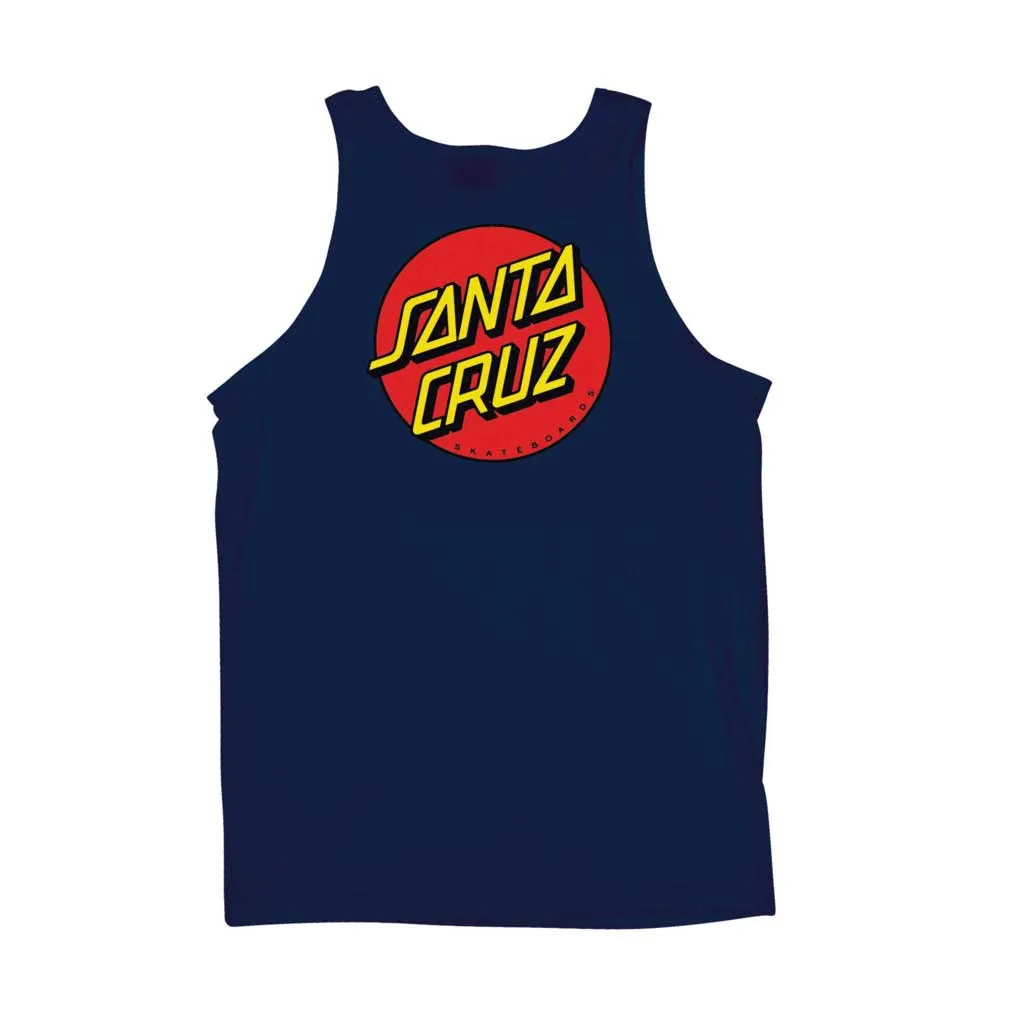 Santa Cruz Classic Dot Regular Tank - Navy