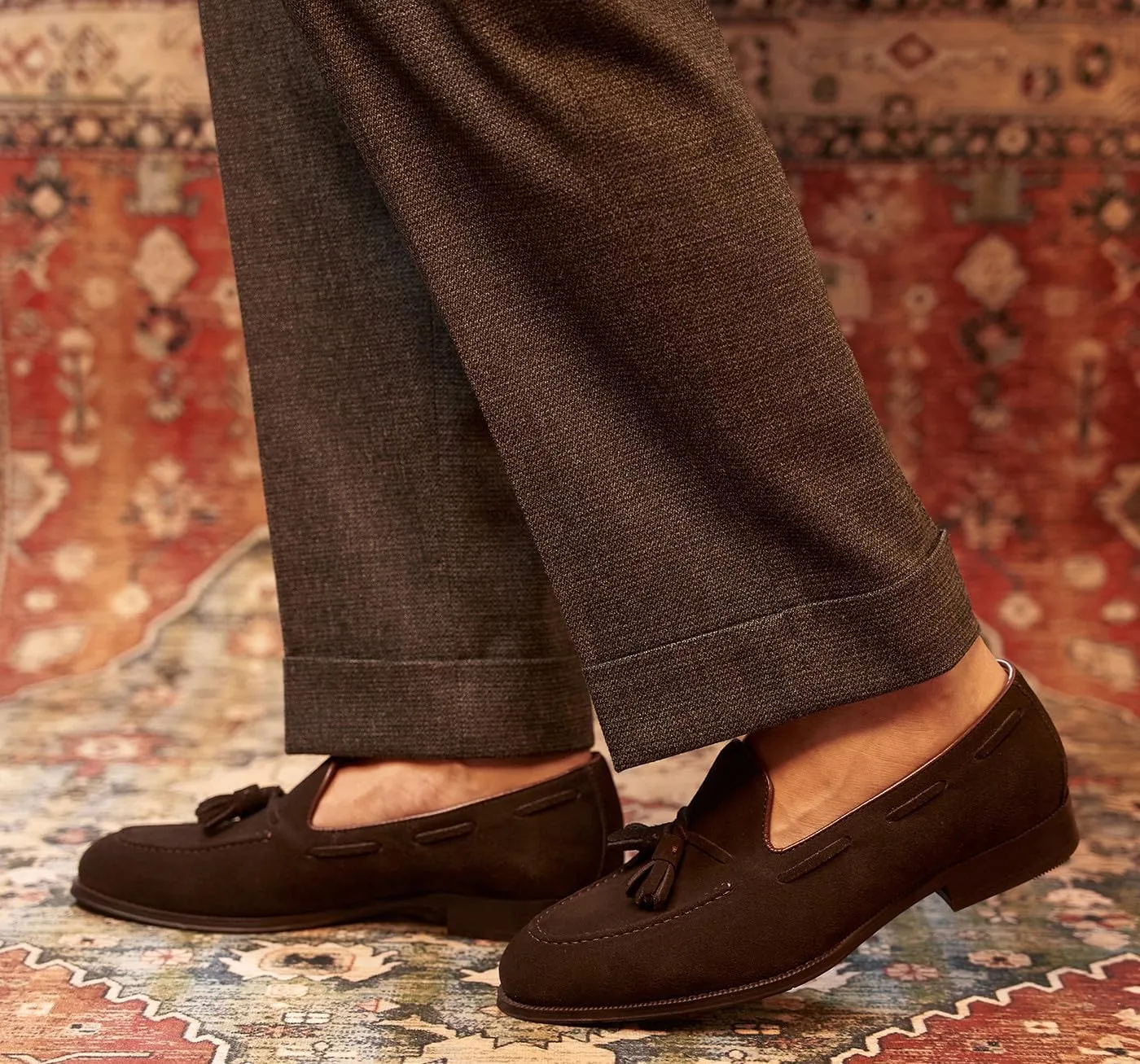 Santimon Mens Tassel Loafers Slip On Dress Causal Mocasines Modern Prom Wedding Genunie Leather Penny Loafers Comfortable Breathable Fashion Tuxedo Shoes for Men