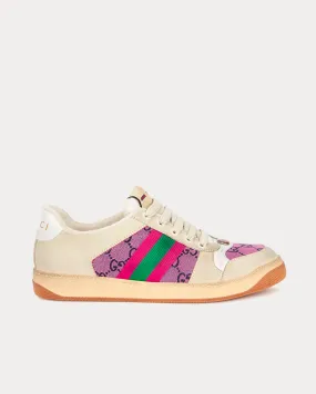 Screener GG Panelled Cream / Pink Low Top Sneakers