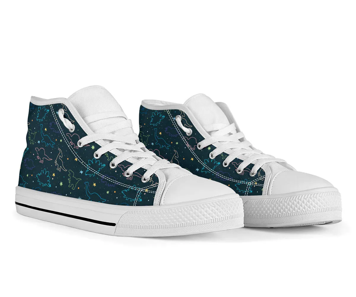 Space Dinos - Dinosaur High Tops