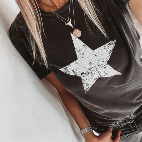 Star vintage black boyfriend tee