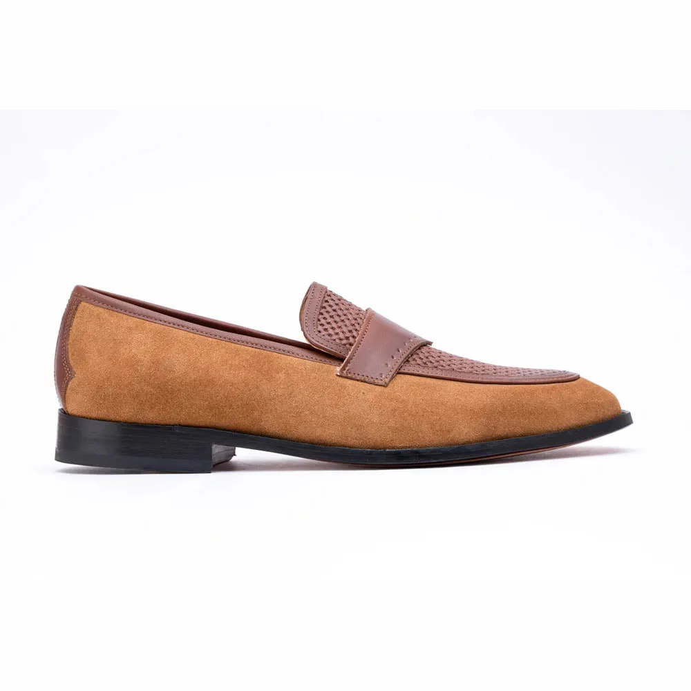 Suede Croco Loafers