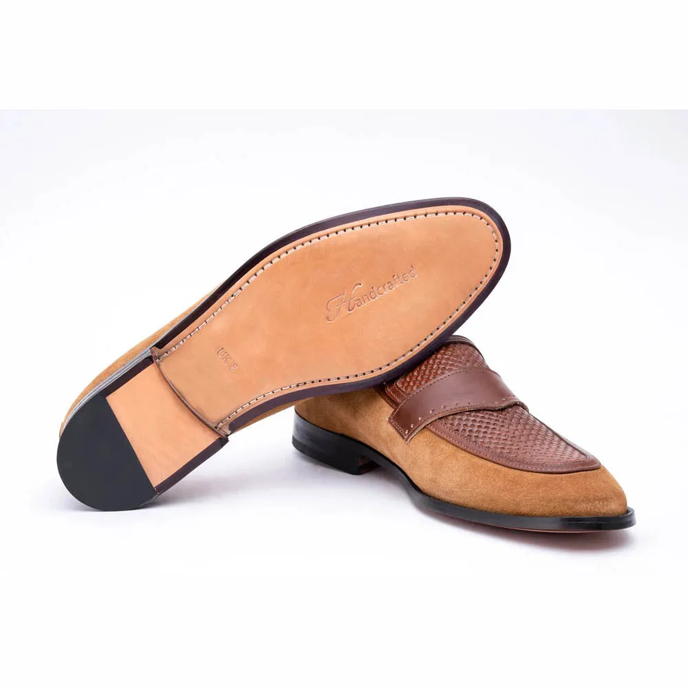Suede Croco Loafers