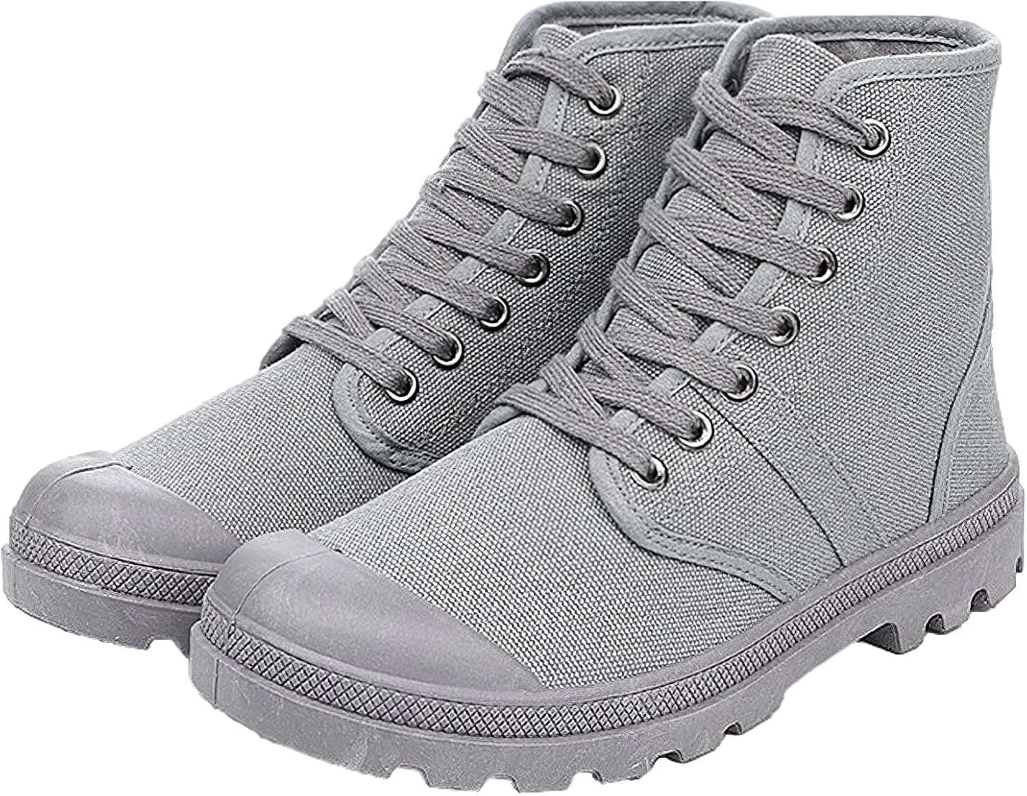 Unisex Men's Women's Ankle High Canvas Boots Lace-Up Casual Sneakers