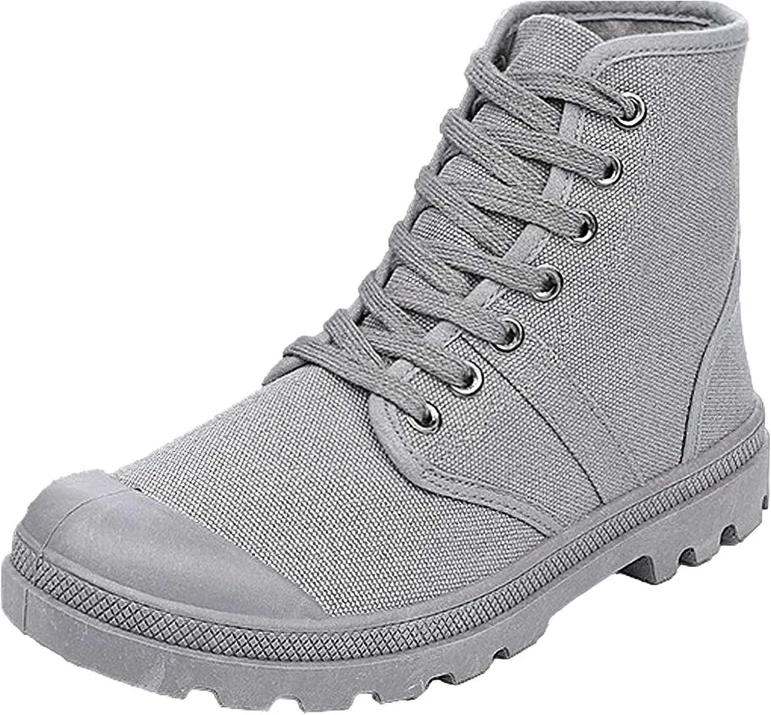 Unisex Men's Women's Ankle High Canvas Boots Lace-Up Casual Sneakers