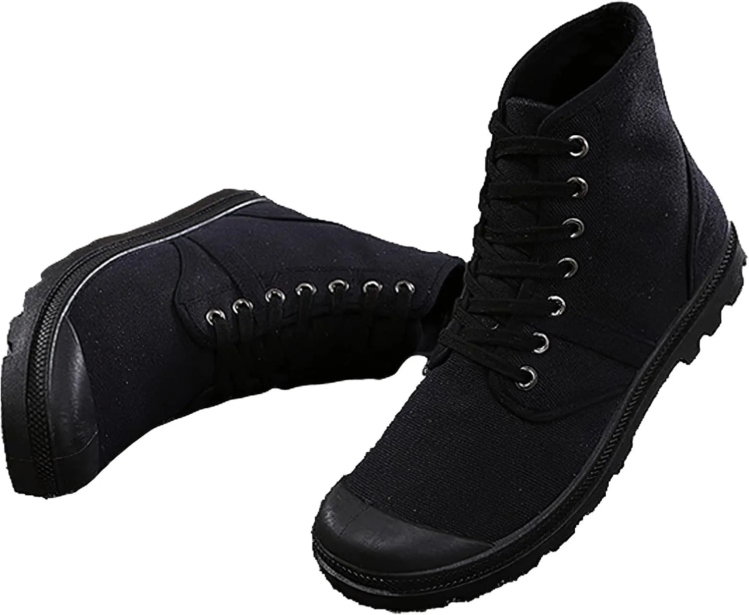 Unisex Men's Women's Ankle High Canvas Boots Lace-Up Casual Sneakers
