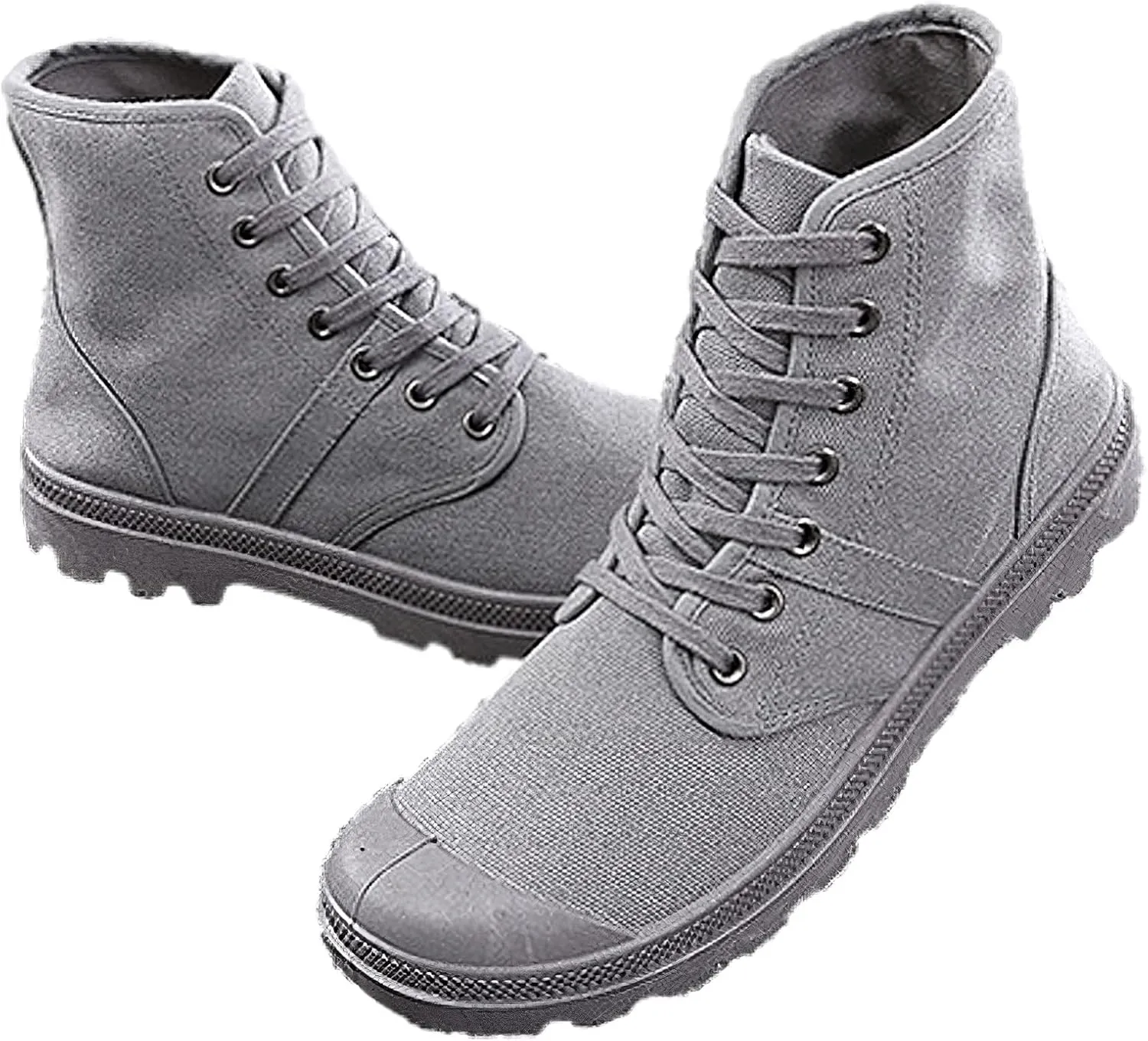 Unisex Men's Women's Ankle High Canvas Boots Lace-Up Casual Sneakers