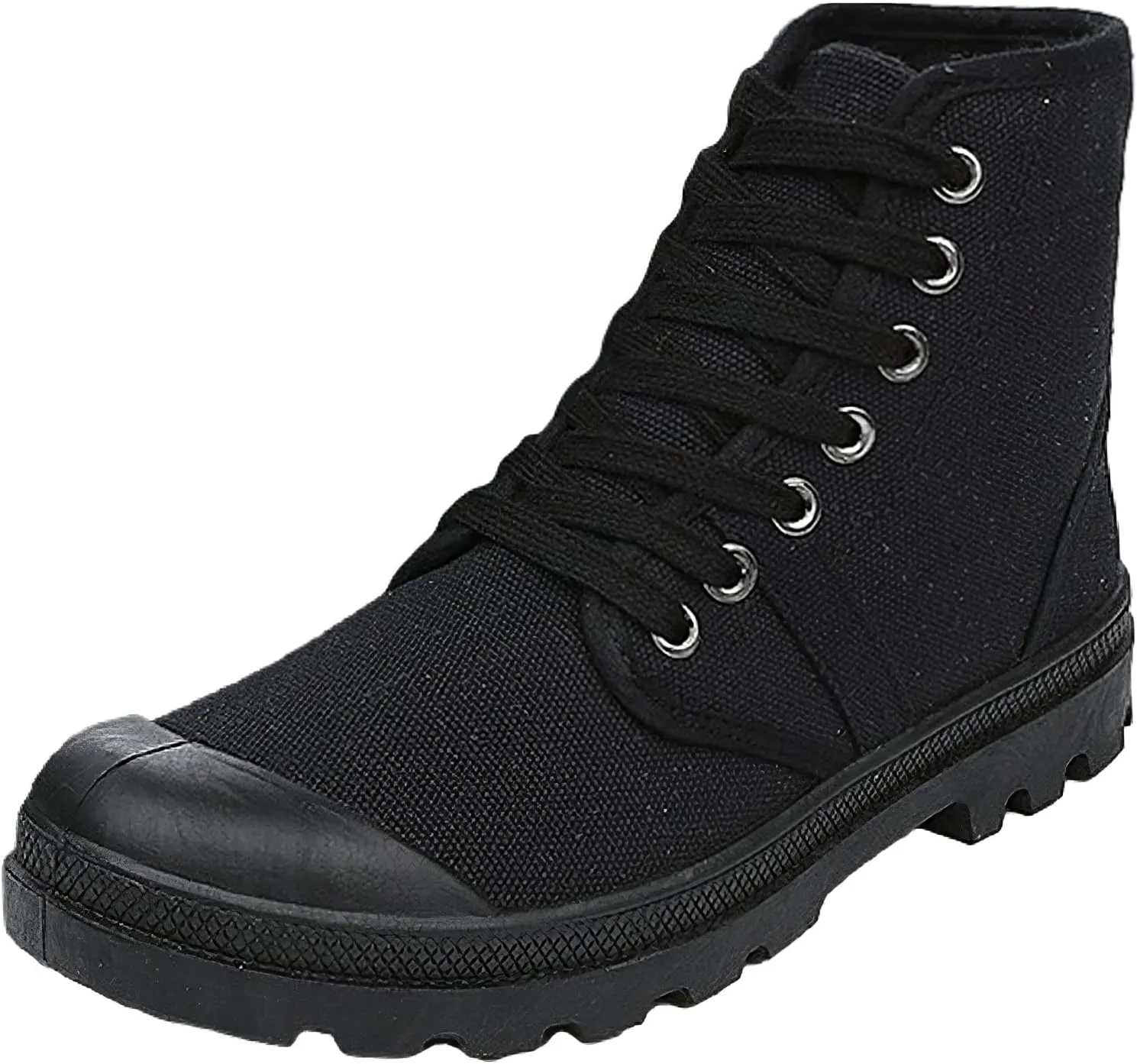 Unisex Men's Women's Ankle High Canvas Boots Lace-Up Casual Sneakers