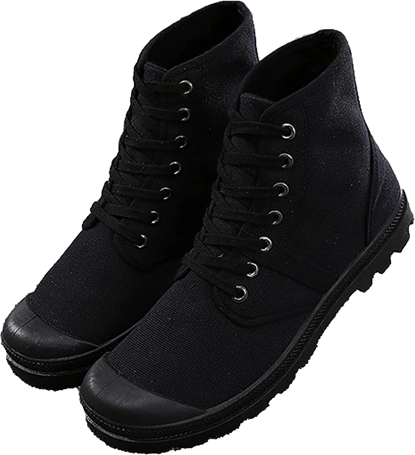 Unisex Men's Women's Ankle High Canvas Boots Lace-Up Casual Sneakers
