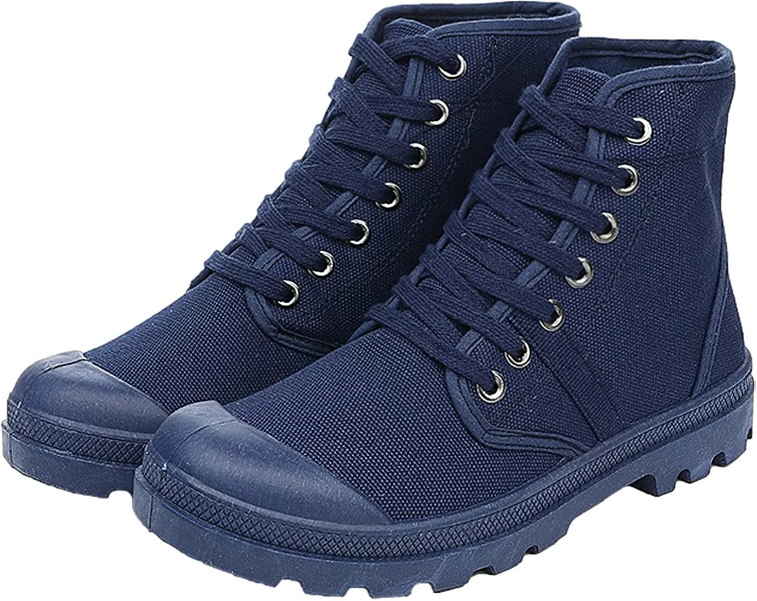 Unisex Men's Women's Ankle High Canvas Boots Lace-Up Casual Sneakers