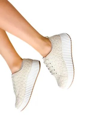 Walk in the Park Floral Platform Sneakers