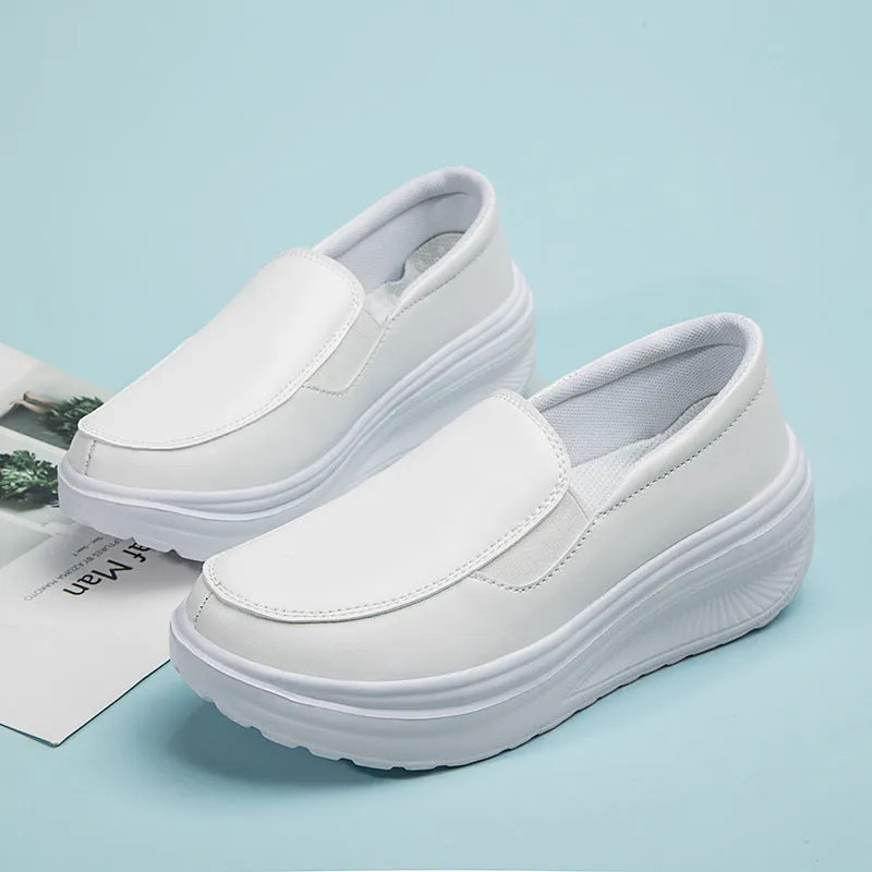 Women Thick Soles Simple Sneakers