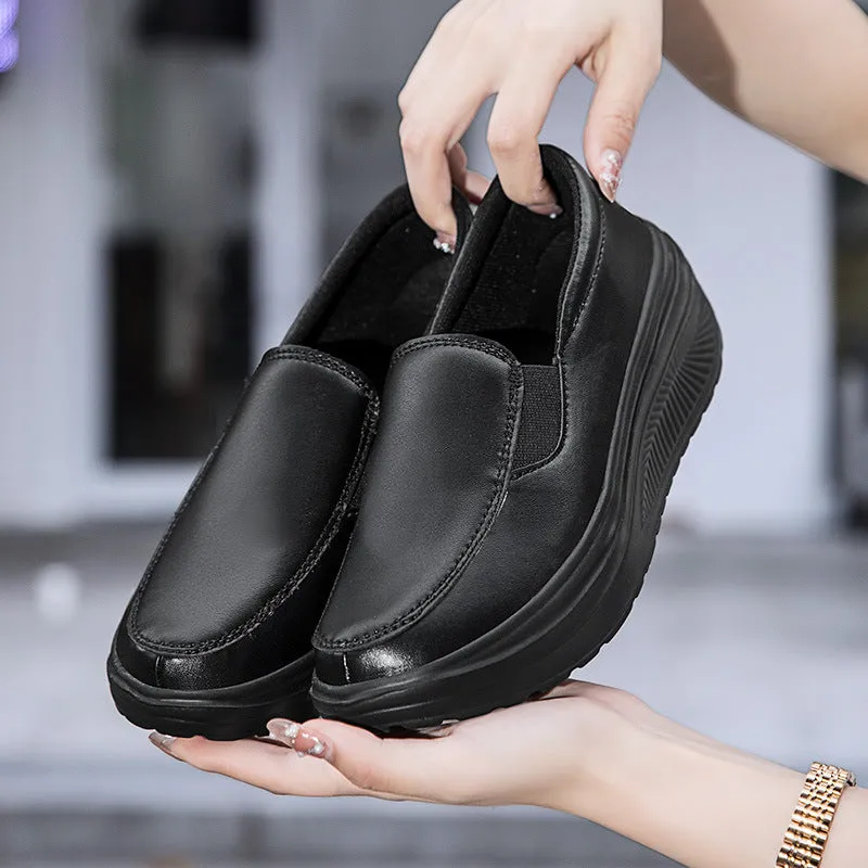 Women Thick Soles Simple Sneakers