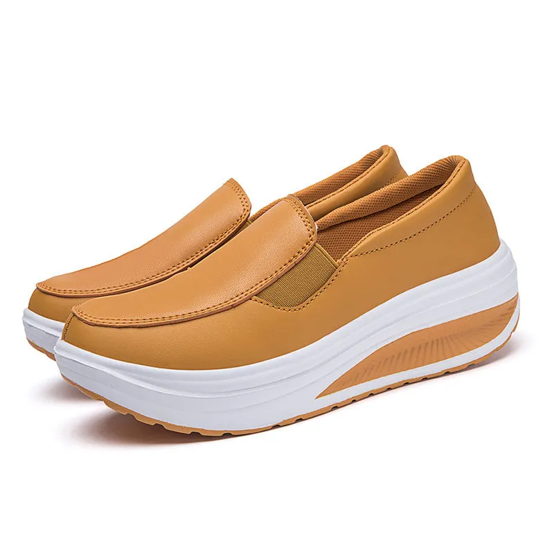 Women Thick Soles Simple Sneakers