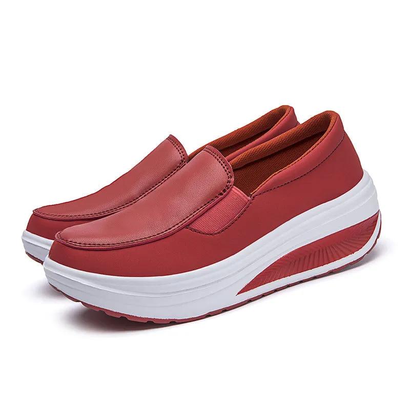 Women Thick Soles Simple Sneakers