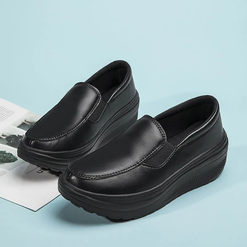Women Thick Soles Simple Sneakers